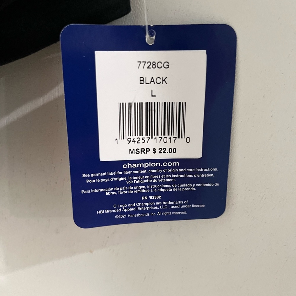 Champion Black Leggings, Girl’s size large, new! - Picture 2 of 5